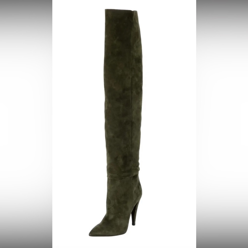 SOLD OUT Saint Laurent Nikki Boots 37.5 💚 - Picture 1 of 7